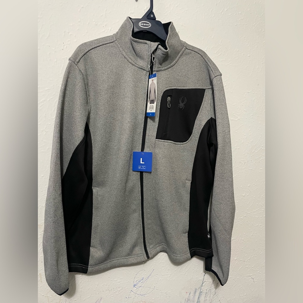 Spyder Men's Performance Jacket in Gray and Black